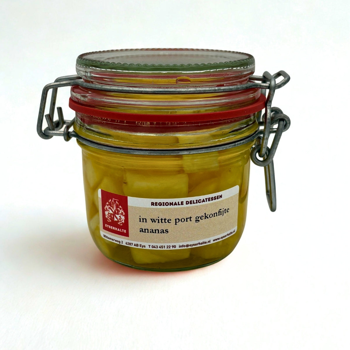 ananas geconfijt witte port weck 200g