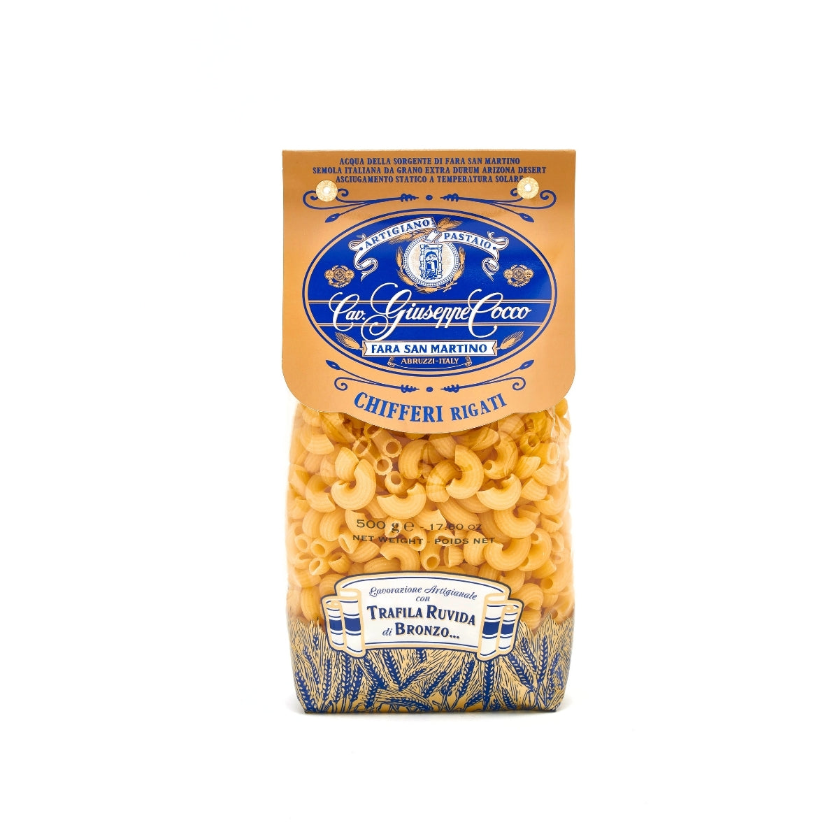 chifferi rigati giuseppe pasta cocco 500g