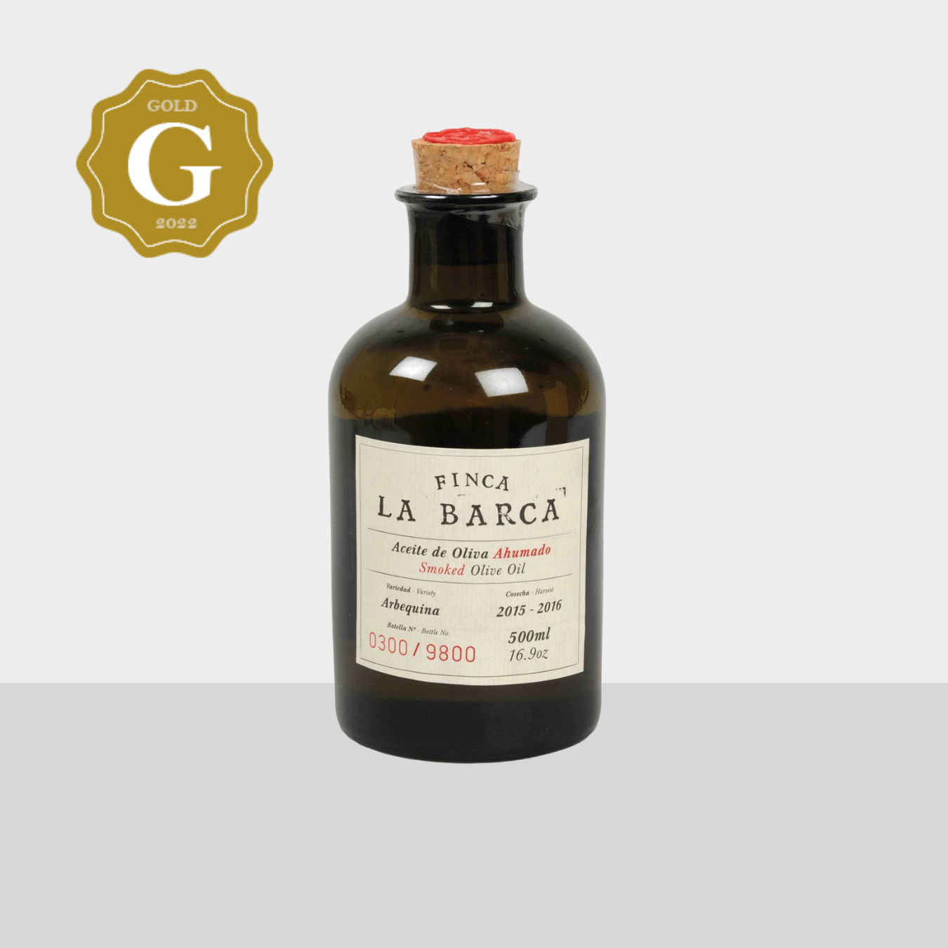 Gerookte olijfolie – Finca La Barca (250 ml & 500 ml) in geschenkdoos