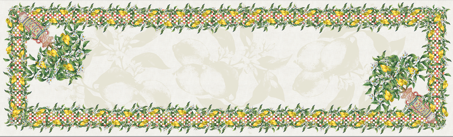 Runner Lemon 45x150 cm - Sicilian vibes-collectie