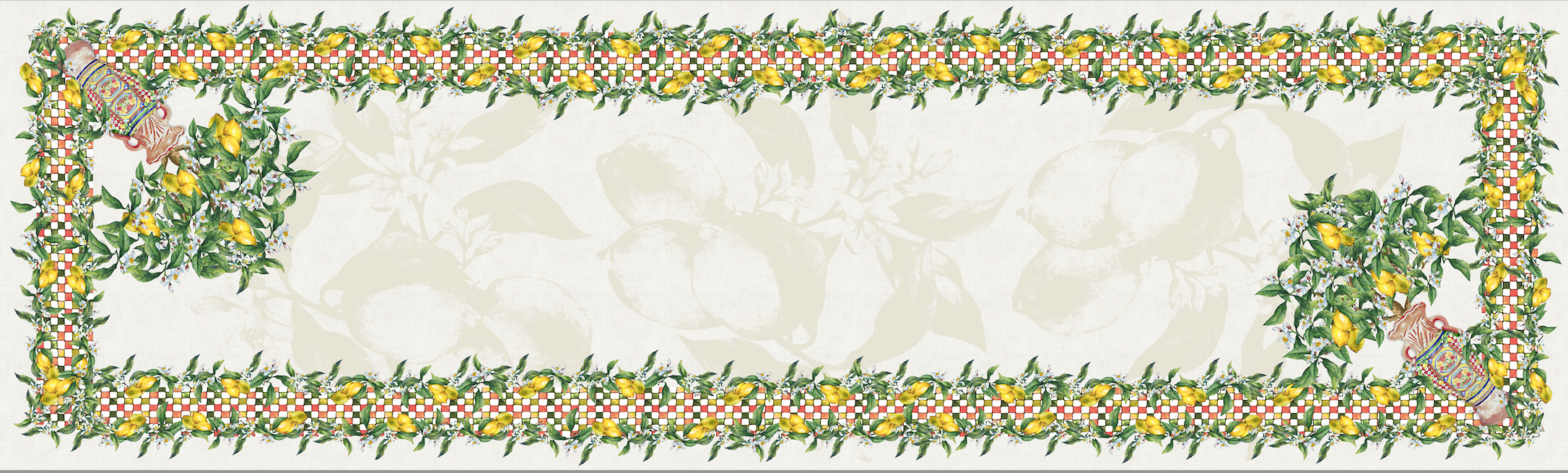 Runner Lemon 45x150 cm - Sicilian vibes-collectie