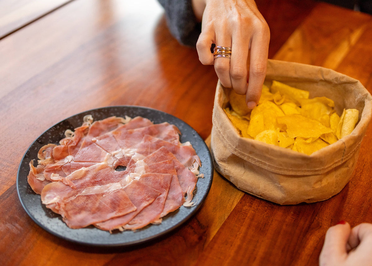 Chips met authentieke iberische ham smaak 125 g
