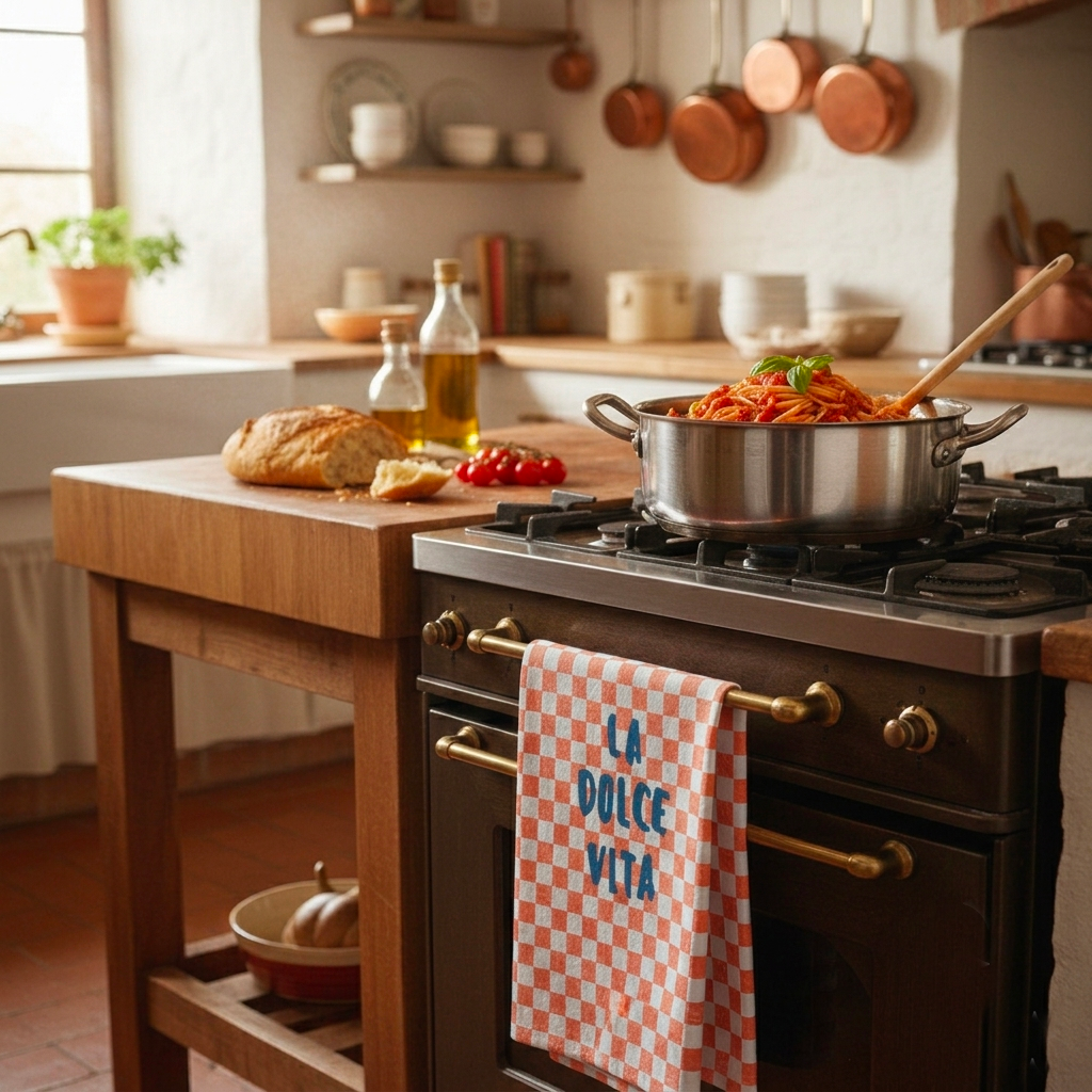 Set van 2 theedoeken 50x70 cm - La Dolce Vita
