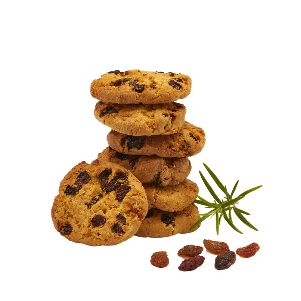 RAMERINI - Toscaanse koekjes met rozijnen en rozemarijn
