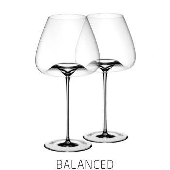 Balance kristal wijnglas mond geblazen