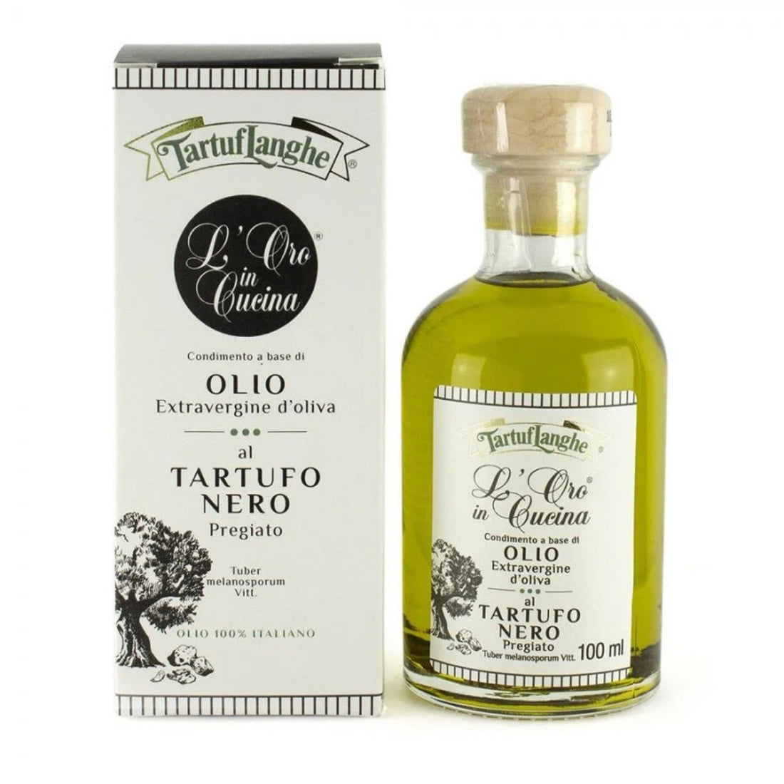 Oro in cucina olijfolie extra vergine zwarte wintertruffel 100ml