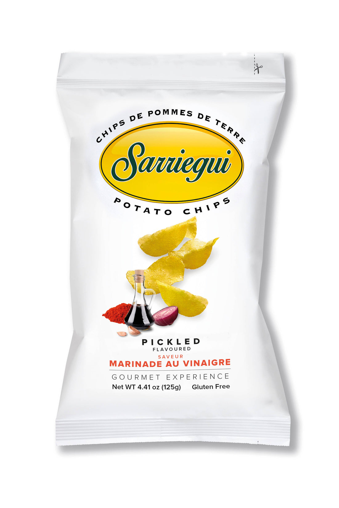 Aardappelchips 125 g zoet/zuur