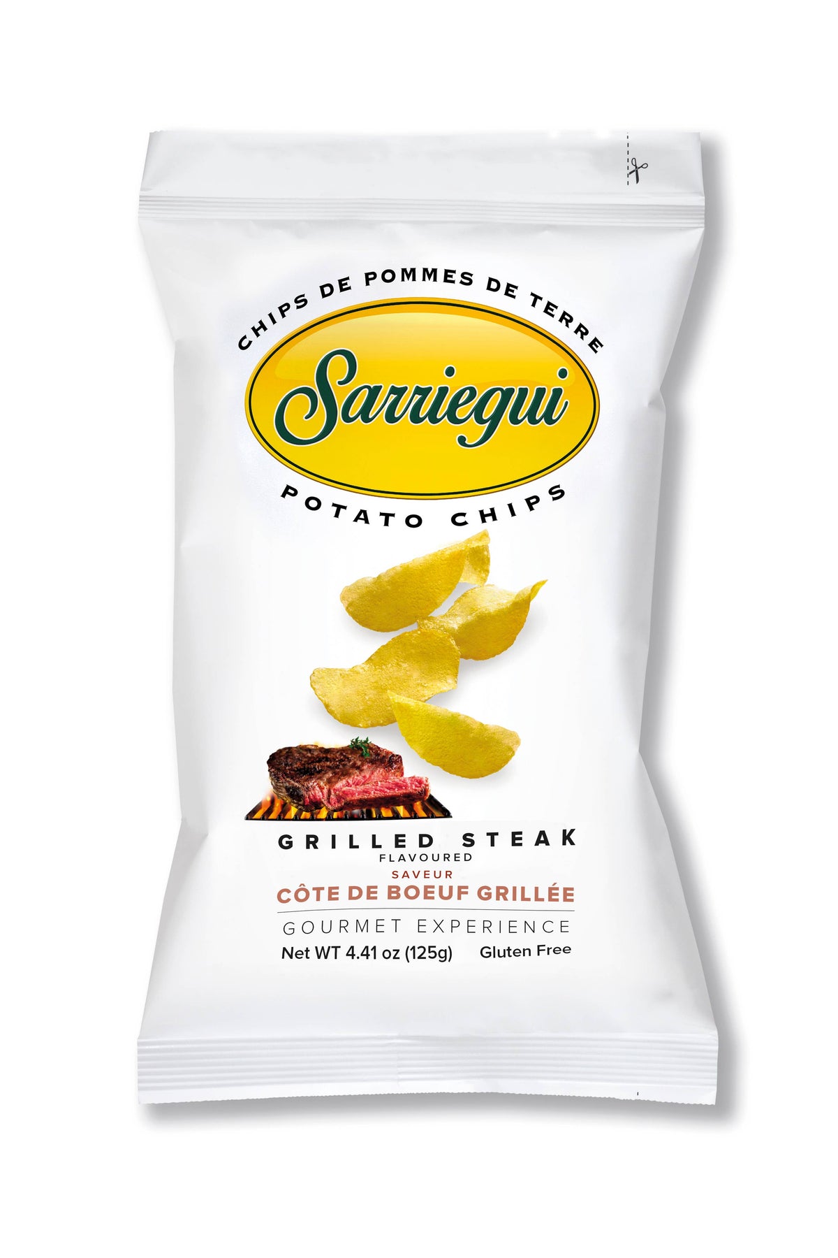 Chips met gerookte smaak van gegrilde txuleta 125 g