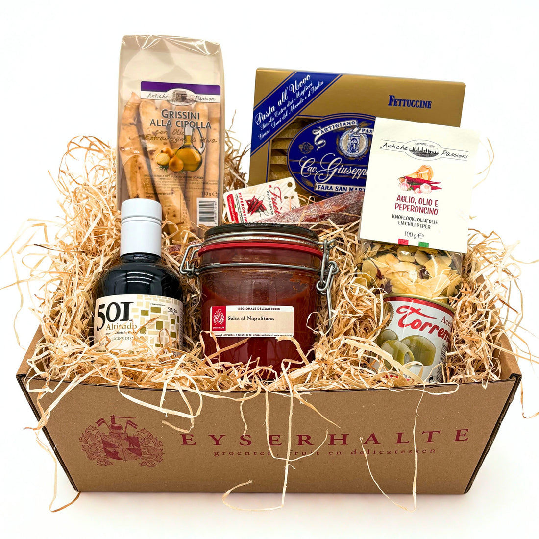 cadeaumand italiaanse pasta avond