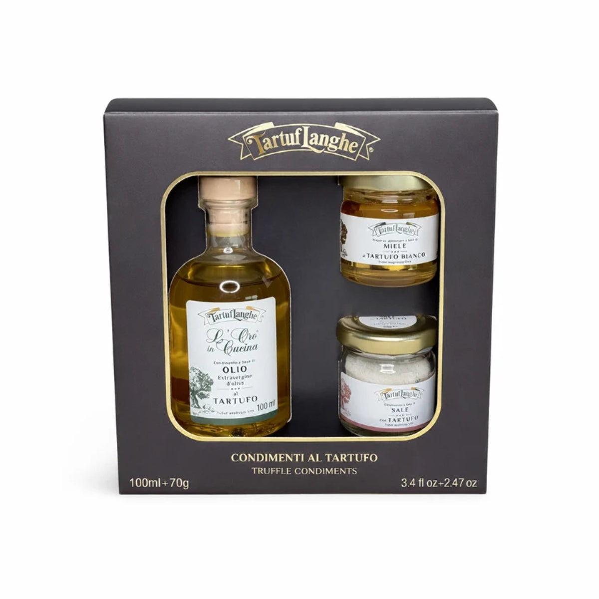 cadeauset truffel zout honing olie tartuflanghe