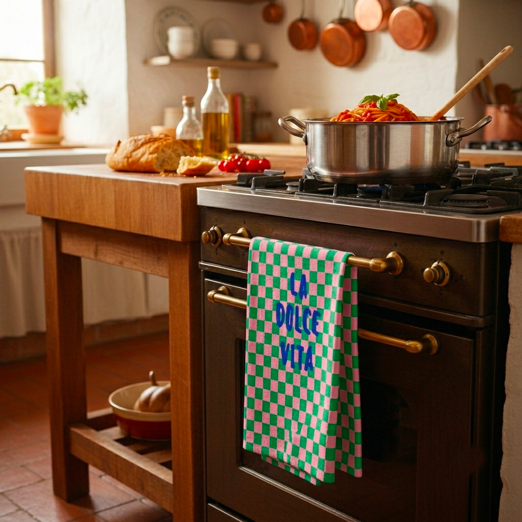 Set van 2 theedoeken 50x70 cm - La Dolce Vita