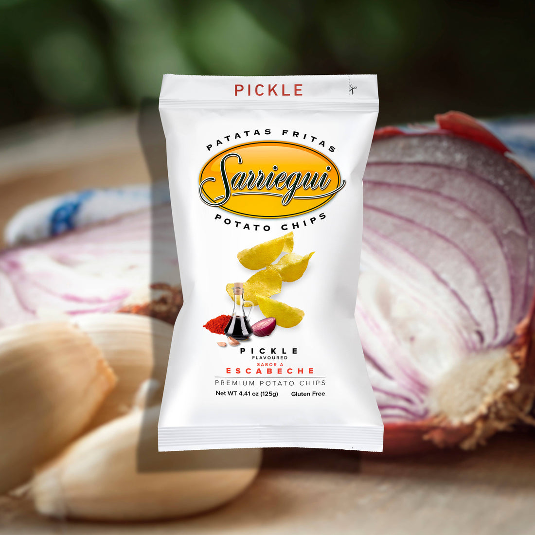 Aardappelchips 125 g zoet/zuur