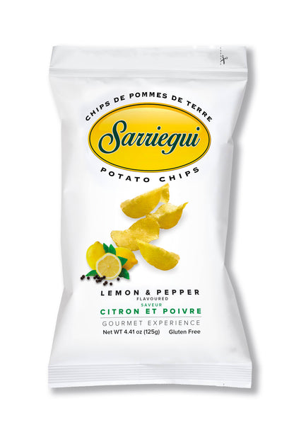 Aardappelchips 125 g met citroen- en peper smaak