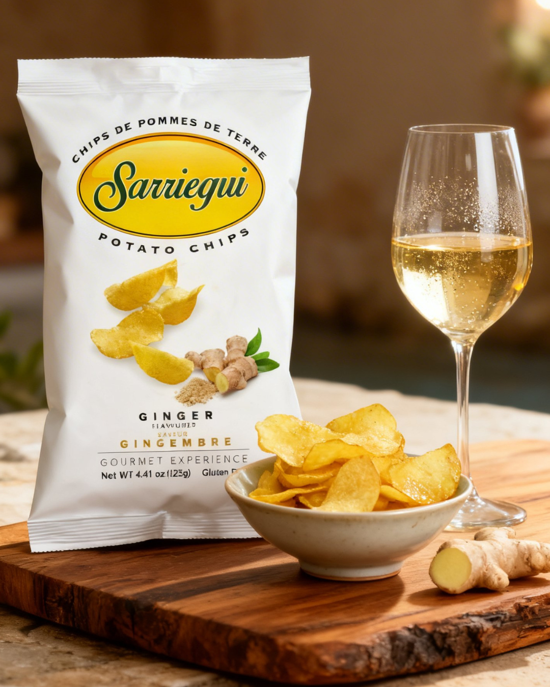 AARDAPPELCHIPS 125 G GEMBER SMAAK