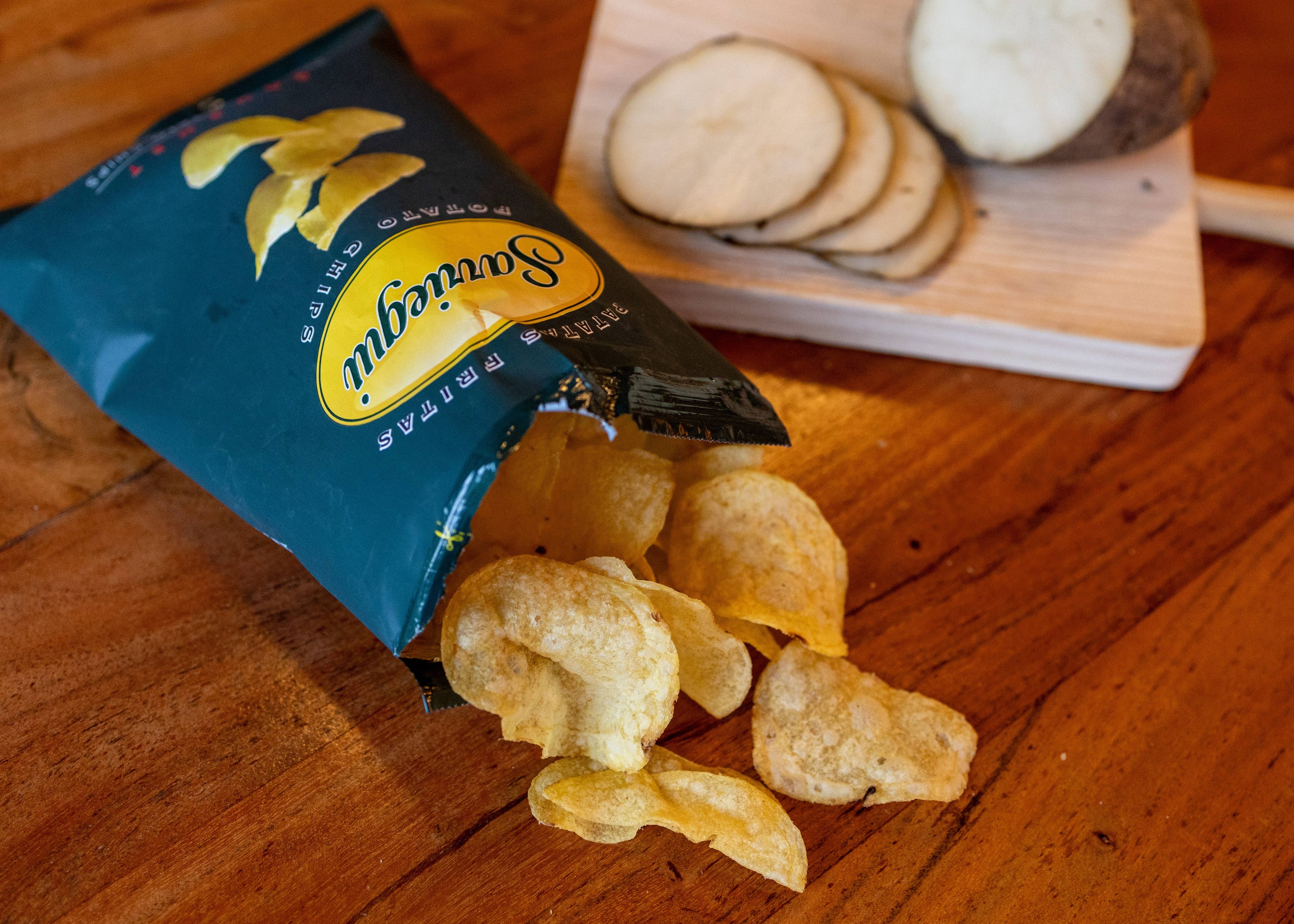 Aardappelchips 150 g in extra vierge olijfolie met zout
